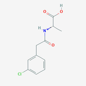 N-(3-chlorophenylacetyl)alanine