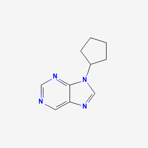 molecular formula C10H12N4 B8656152 9-Cyclopentylpurine 