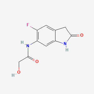 N-(5-Fluoro-2-oxo-2,3-dihydro-1H-indol-6-yl)-2-hydroxyacetamide
