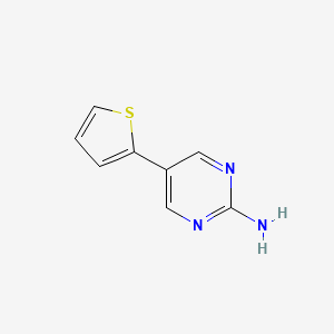molecular formula C8H7N3S B8656184 5-(2-thienyl)-2-Pyrimidinamine 
