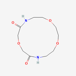 molecular formula C10H18N2O5 B8656189 1,4,10-Trioxa-7,13-diazacyclopentadecane-8,12-dione CAS No. 30989-20-9