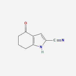 4-Oxo4,5,6,7-tetrahydroindol-2-carbonitrile