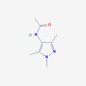 molecular formula C8H13N3O B8656510 N-(1,3,5-trimethylpyrazol-4-yl)acetamide 