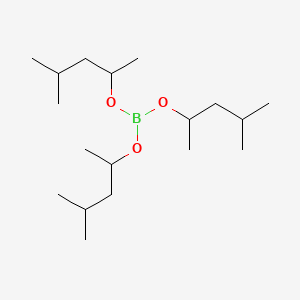 molecular formula C18H39BO3 B8656530 Boric acid tris(1,3-dimethylbutyl)ester CAS No. 5337-37-1