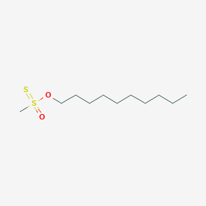 molecular formula C11H24O2S2 B8656560 Decoxy-methyl-oxo-sulfanylidene-lambda6-sulfane 