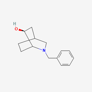 molecular formula C14H19NO B8656671 (6S)-2-Benzyl-2-azabicyclo[2.2.2]octan-6-OL 
