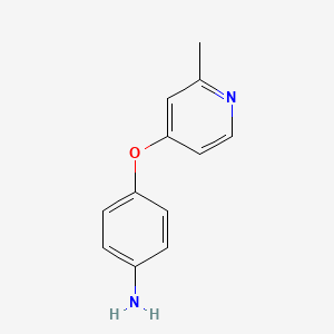molecular formula C12H12N2O B8656678 4-(2-Methyl-4-pyridinyloxy)aniline 