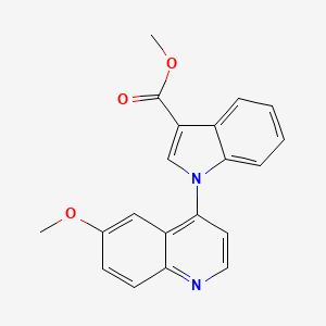 molecular formula C20H16N2O3 B8656695 Methyl 1-(6-methoxyquinolin-4-yl)-1H-indole-3-carboxylate CAS No. 649539-13-9