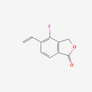 molecular formula C10H7FO2 B8656700 4-fluoro-5-vinyl-3H-isobenzofuran-1-one 