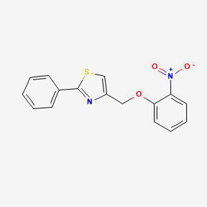 4-[(2-Nitrophenoxy)methyl]-2-phenyl-1,3-thiazole