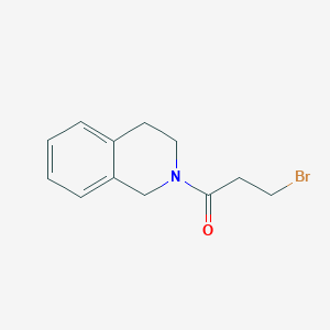 molecular formula C12H14BrNO B8656714 3-Bromo-1-(3,4-dihydro-1H-isoquinolin-2-yl)propan-1-one 