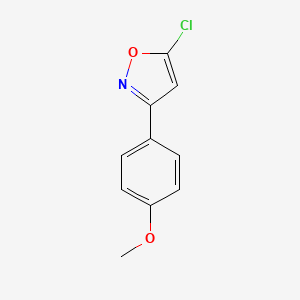 molecular formula C10H8ClNO2 B8656750 3-(4-Methoxyphenyl)-5-chloroisoxazole 
