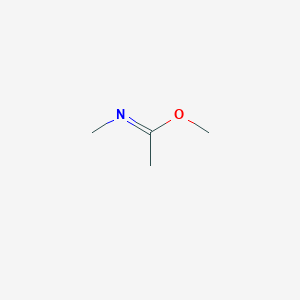 molecular formula C4H9NO B8656756 Ethanimidic acid, N-methyl-, methyl ester CAS No. 3619-34-9