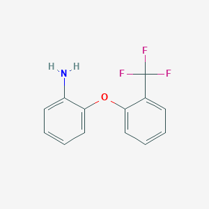 molecular formula C13H10F3NO B8656761 2-[2-(Trifluoromethyl)phenoxy]aniline 