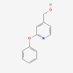 molecular formula C12H11NO2 B8656767 (2-Phenoxypyridin-4-yl)methanol 