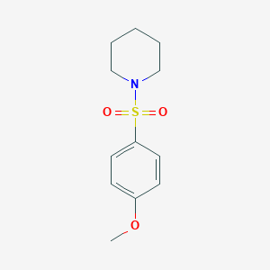 molecular formula C12H17NO3S B086568 1-((p-Methoxyphenyl)sulfonyl)piperidine CAS No. 35088-89-2