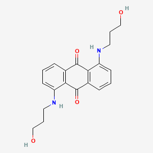 molecular formula C20H22N2O4 B8656818 9,10-Anthracenedione, 1,5-bis[(3-hydroxypropyl)amino]- CAS No. 95618-38-5