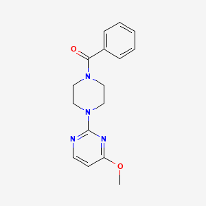 molecular formula C16H18N4O2 B8656819 2-(4-Benzoyl-1-piperazinyl)-4-methoxypyrimidine 