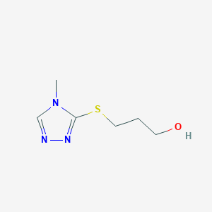 3-((4-methyl-4H-1,2,4-triazol-3-yl)sulphanyl)propan-1-ol
