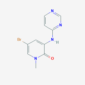 5-bromo-1-methyl-3-(pyrimidin-4-ylamino)pyridin-2(1H)-one