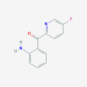 molecular formula C12H9FN2O B8656911 (2-Aminophenyl)(5-fluoropyridin-2-yl)methanone CAS No. 827579-38-4