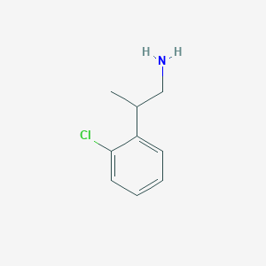 molecular formula C9H12ClN B8656964 Benzeneethanamine, 2-chloro-beta-methyl- CAS No. 67932-61-0