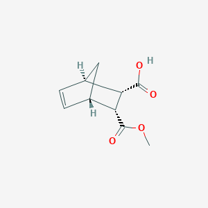 molecular formula C10H12O4 B8657032 Bicyclo[2.2.1]hept-5-ene-2,3-dicarboxylic acid, 2-methyl ester, (1R,2S,3R,4S)-rel- 