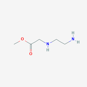 molecular formula C5H12N2O2 B8657071 Methyl 2-(2-aminoethylamino)acetate 