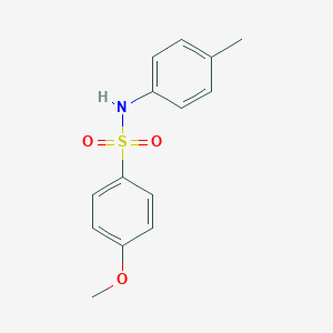 molecular formula C14H15NO3S B086571 4-methoxy-N-(4-methylphenyl)benzenesulfonamide CAS No. 7230-54-8