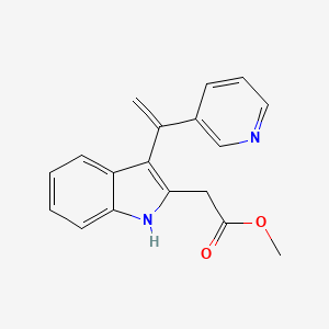 methyl 2-[3-(1-pyridin-3-ylethenyl)-1H-indol-2-yl]acetate