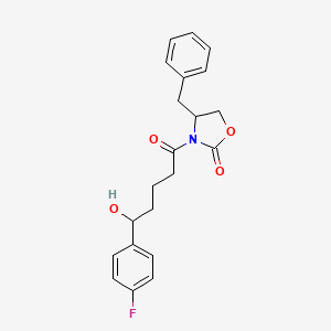 4-benzyl-3-[5-(4-fluorophenyl)-5-hydroxy-pentanoyl]oxazolidin-2-one;(S)-4-Benzyl-3-((S)-5-(4-fluorophenyl)-5-hydroxypentanoyl)oxazolidin-2-one
