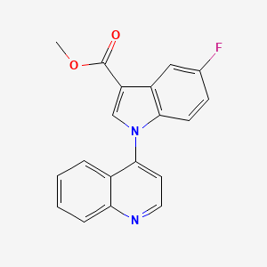 Methyl 5-fluoro-1-(quinolin-4-yl)-1H-indole-3-carboxylate