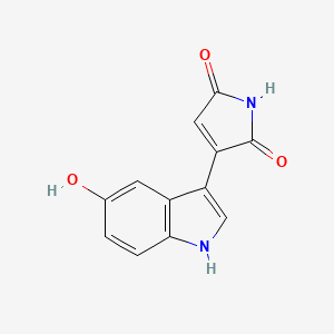 molecular formula C12H8N2O3 B8657359 3-(5-hydroxy-1H-indol-3-yl)-1H-pyrrole-2,5-dione CAS No. 681163-15-5