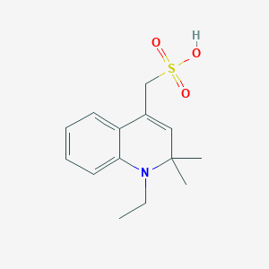 molecular formula C14H19NO3S B8657381 4-Quinolinemethanesulfonic acid, 1-ethyl-1,2-dihydro-2,2-dimethyl- CAS No. 823803-39-0