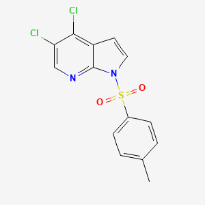 molecular formula C14H10Cl2N2O2S B8657414 4,5-dichloro-1-tosyl-1H-pyrrolo[2,3-b]pyridine 