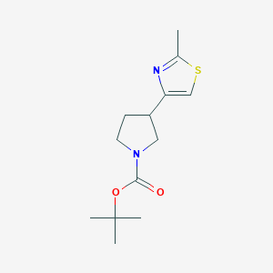Tert-butyl 3-(2-methyl-1,3-thiazol-4-yl)pyrrolidine-1-carboxylate