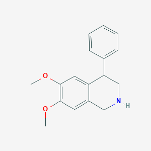 molecular formula C17H19NO2 B8657460 6,7-Dimethoxy-4-phenyl-1,2,3,4-tetrahydroisoquinoline 