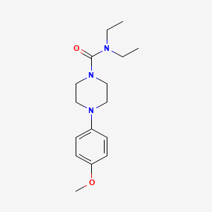 molecular formula C16H25N3O2 B8657725 N,N-diethyl-4-(4-methoxyphenyl)piperazine-1-carboxamide CAS No. 80518-56-5