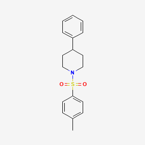 molecular formula C18H21NO2S B8657730 N-Tosyl 4-phenyl piperidine 