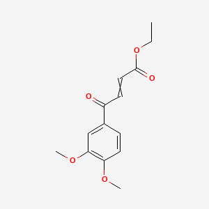 Ethyl 4-(3,4-dimethoxyphenyl)-4-oxo-2-butenoate