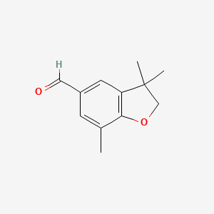 3,3,7-Trimethyl-2,3-dihydro-1-benzofuran-5-carbaldehyde