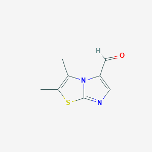 molecular formula C8H8N2OS B8657869 2,3-Dimethylimidazo[2,1-b][1,3]thiazole-5-carbaldehyde 