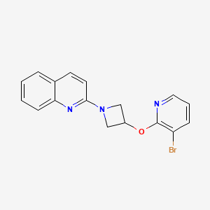 2-(3-((3-Bromopyridin-2-yl)oxy)azetidin-1-yl)quinoline