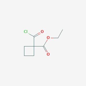 molecular formula C8H11ClO3 B8657931 Ethyl 1-chlorocarbonylcyclobutanecarboxylate CAS No. 1075-81-6