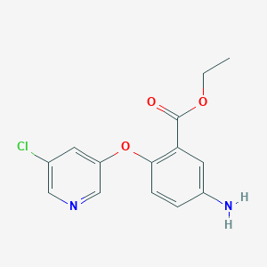 Ethyl 5-amino-2-(3-chloro-5-pyridyloxy)benzoate