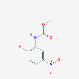 molecular formula C9H9FN2O4 B8657947 2-Fluoro-5-nitrophenylcarbamic acid ethyl ester 