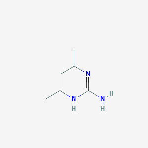 molecular formula C6H13N3 B8657959 4,6-Dimethyl-1,4,5,6-tetrahydropyrimidin-2-amine 