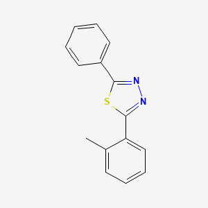 molecular formula C15H12N2S B8657971 2-(2-Methylphenyl)-5-phenyl-1,3,4-thiadiazole CAS No. 17453-15-5