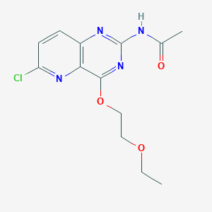 N-(6-Chloro-4-(2-ethoxyethoxy)pyrido[3,2-d]pyrimidin-2-yl)acetamide