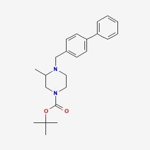 Tert-butyl 3-methyl-4-[(4-phenylphenyl)methyl]piperazine-1-carboxylate